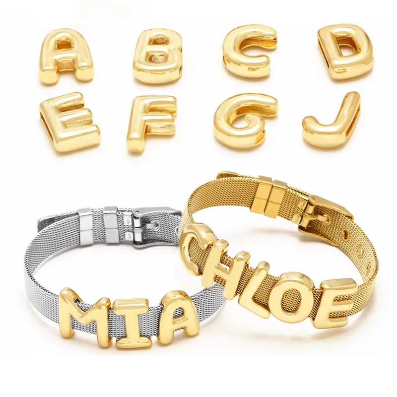 Stylish 18K Gold Plated Plating Letter Bracelets