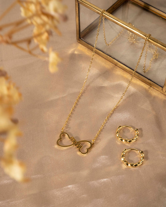 14k Gold plated MOM Necklace