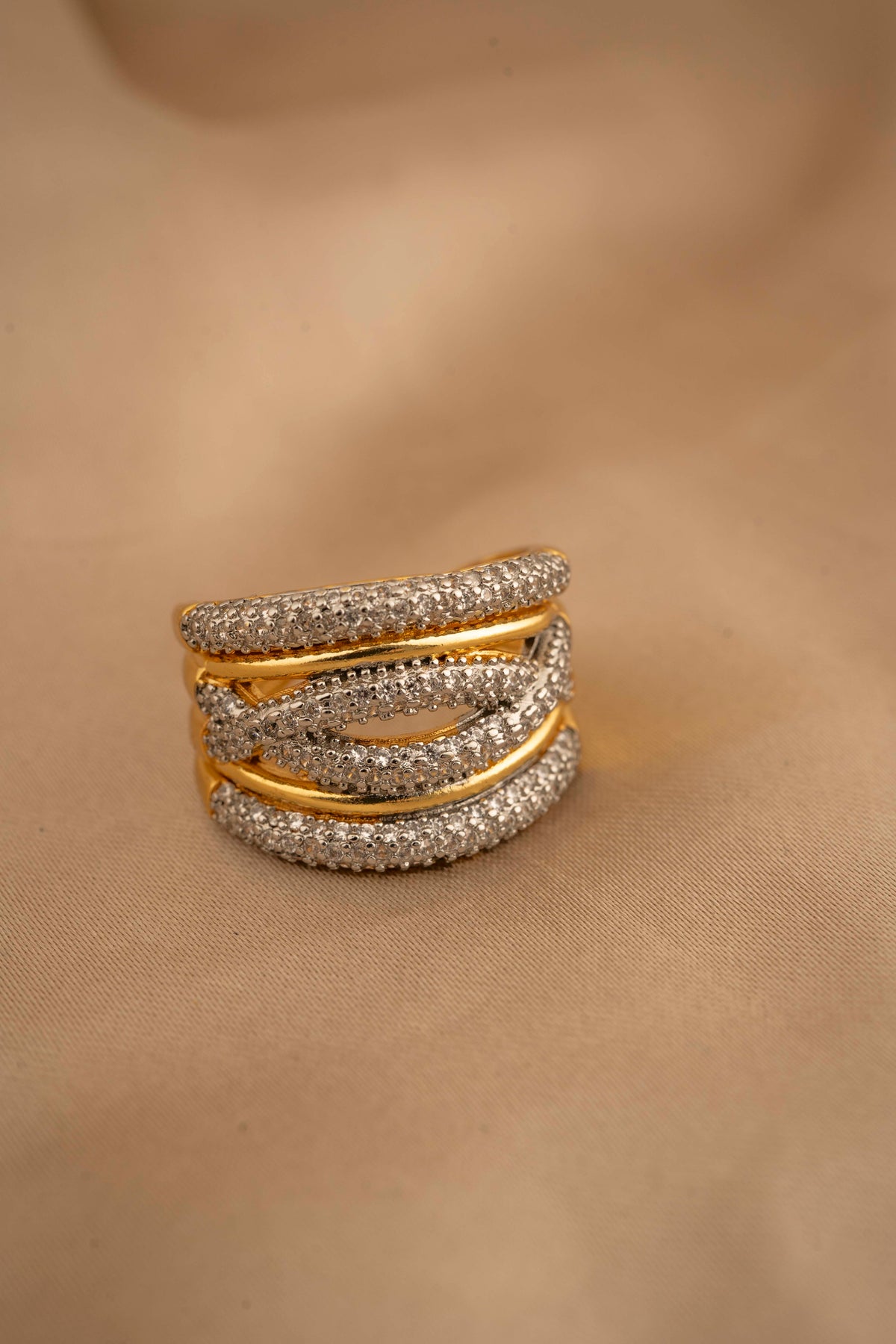Sophisticated stacking for Wrist 3 Beautiful Bracelets and 1 RingAdjustable (Copy)