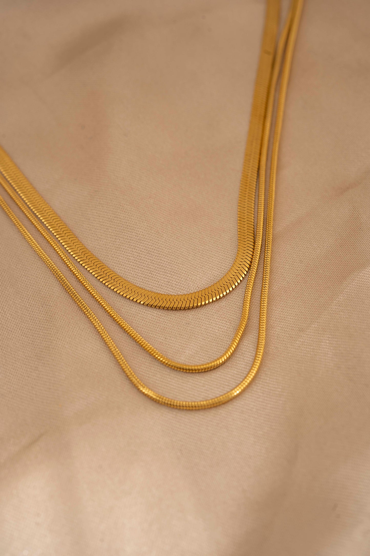 Jewelry Fashion Geometric 304 Plating Layered Necklaces