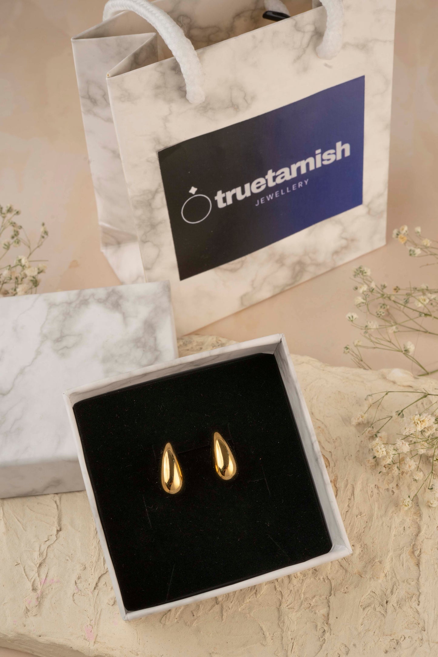 Small Modern Style Geometric Plating 304 8K Gold Plated Ear Studs