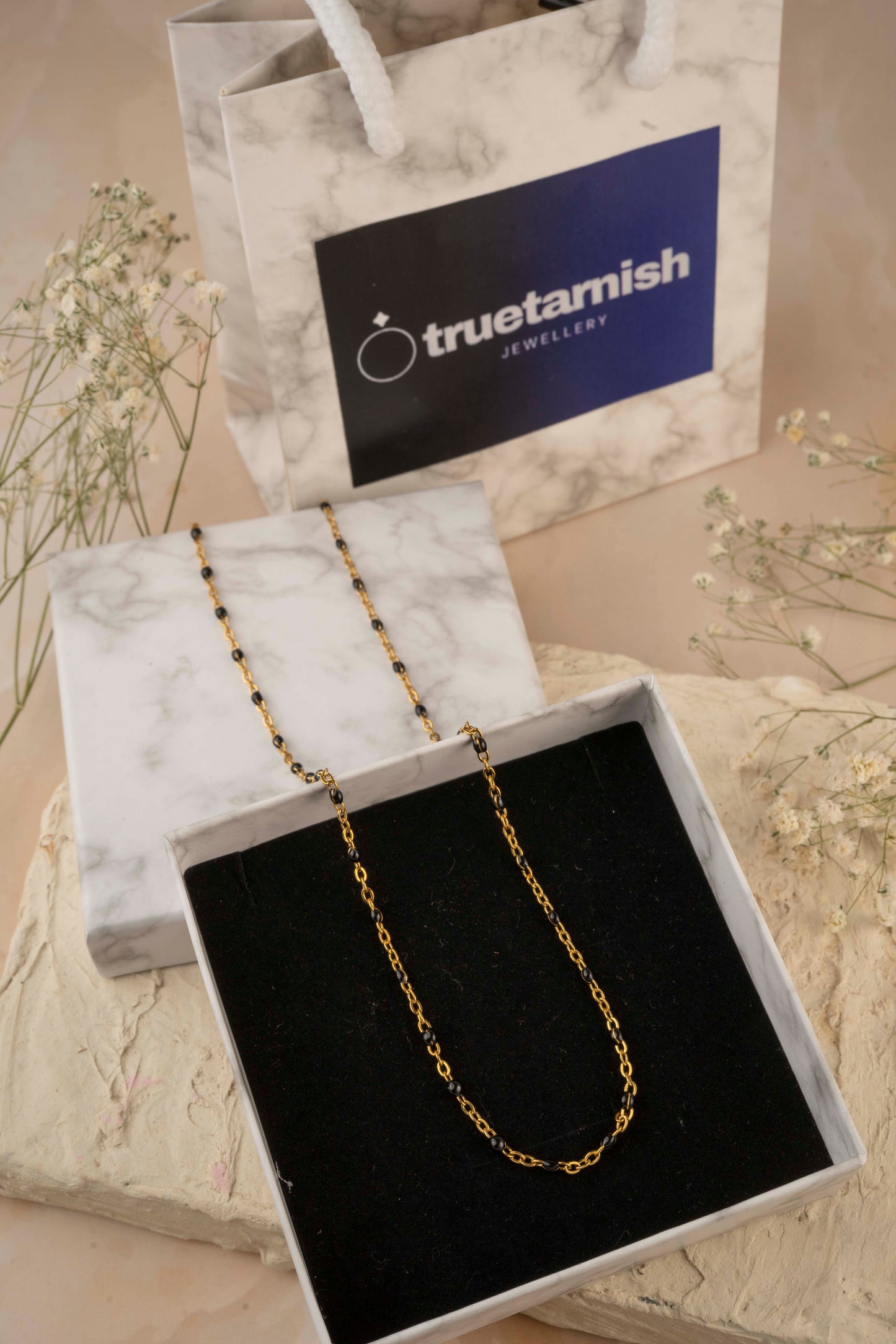 Indian Black Gold Plated Chain