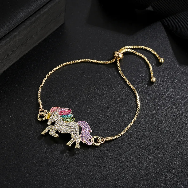 Gemstones Unicorn Kids Bracelet - Girly