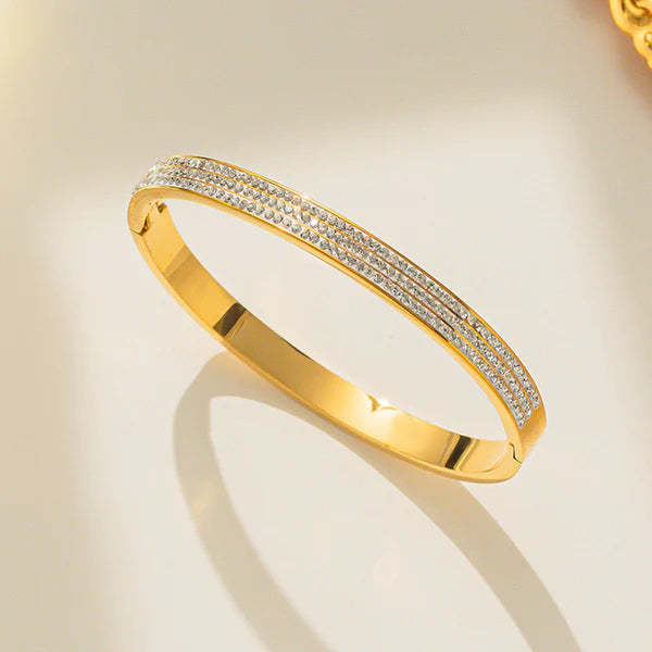 Black Leaf Gold Bracelet | Bangle | Kada