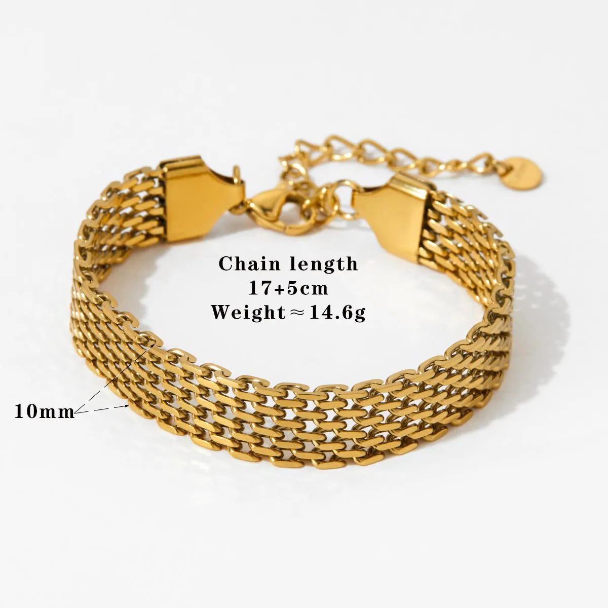 Casual Geometric Heart Shape 304 6K Gold Plated White Gold Plated Gold Plated Zircon Bracelets In