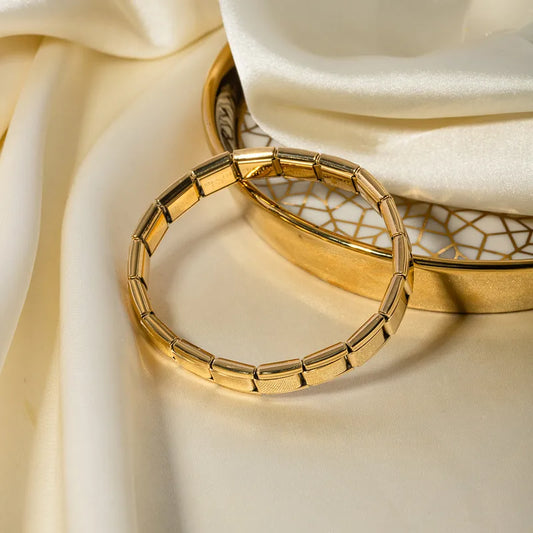 Streetwear Solid Color 303 18K Gold Plated Bracelets