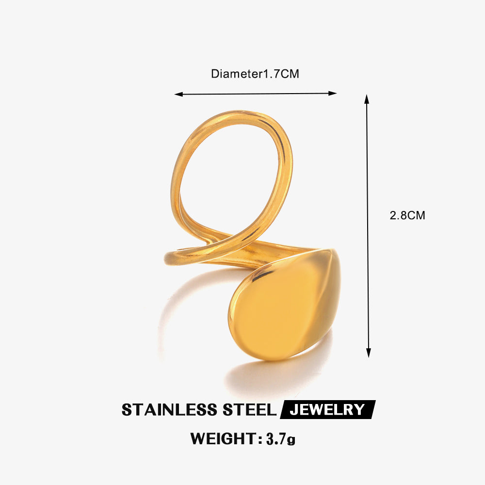Office Wear Ring 18K Gold Plated