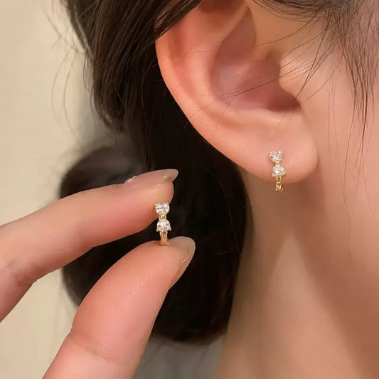 Solitaire Bow Earrings