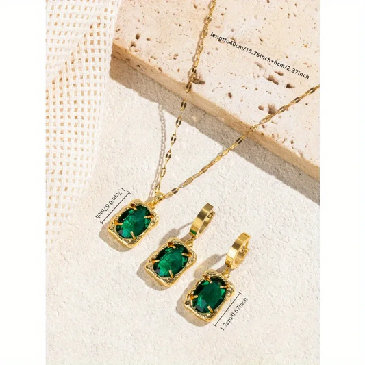 Green Royal Necklace Set