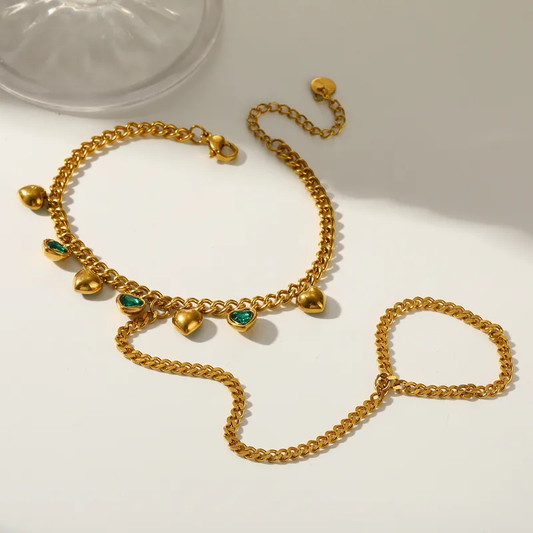 Vintage Finger hand chain Bracelet