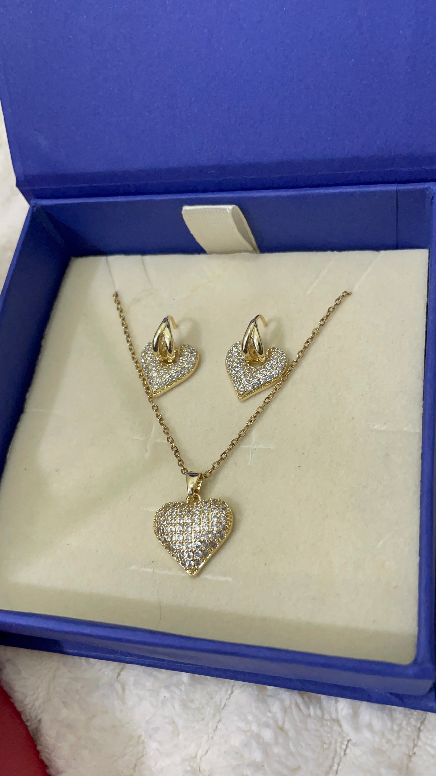 Dove Diamond Heart with Earring set
