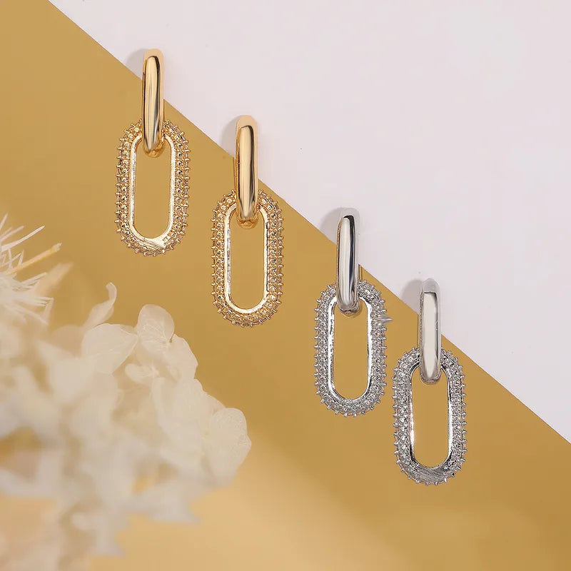 Truetarnish Huggies 18k gold plated drop earrings