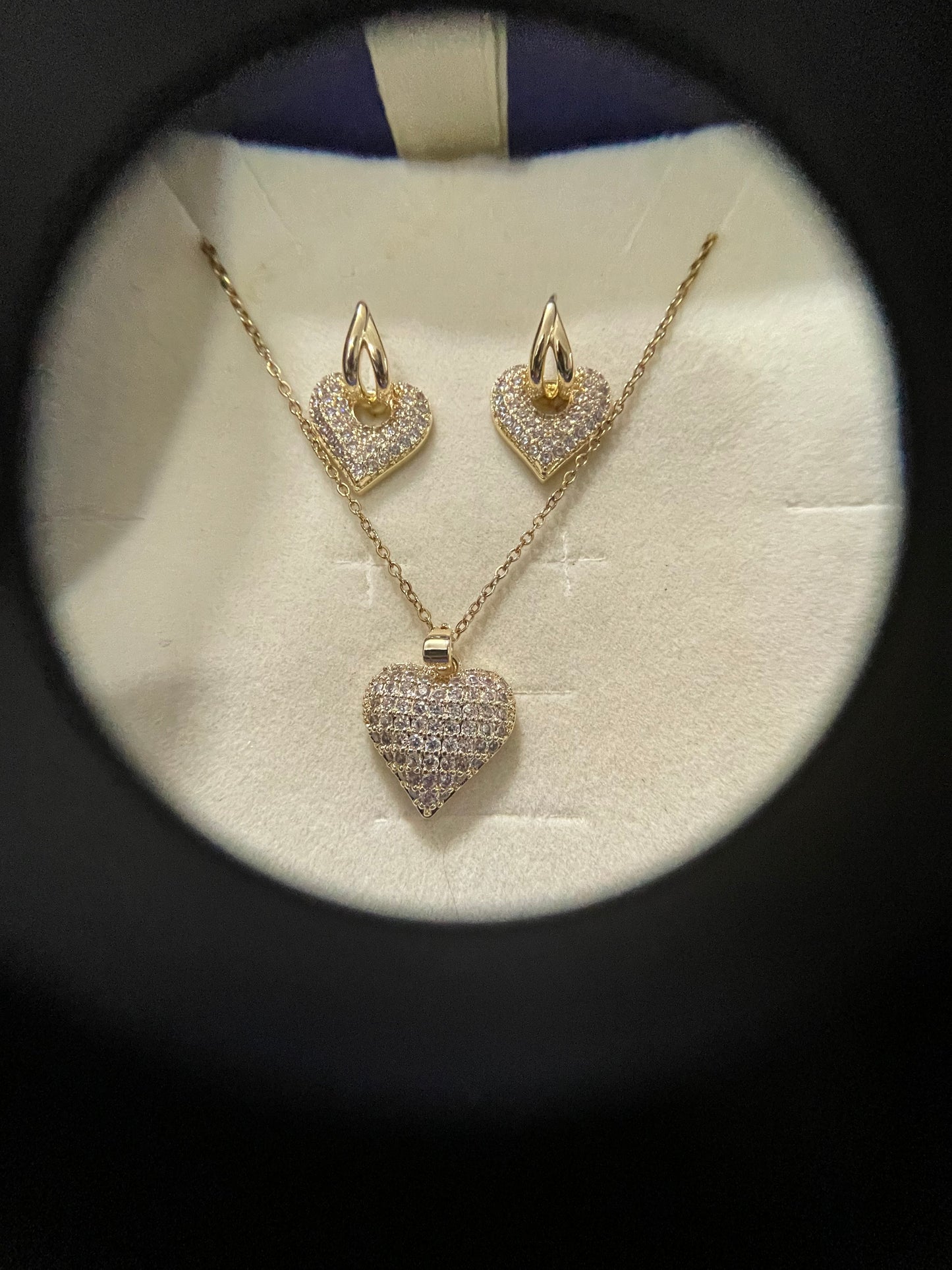 Dove Diamond Heart with Earring set