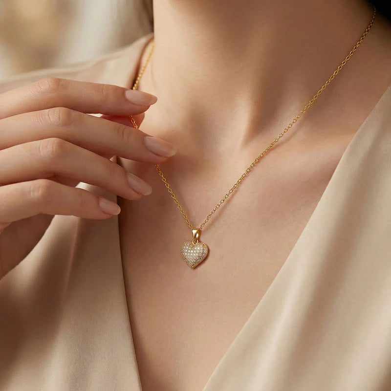 Dove Diamond Heart with Earring set