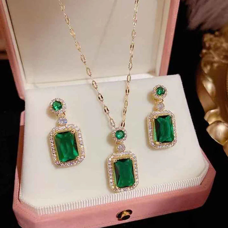 Royal Green Necklace Set