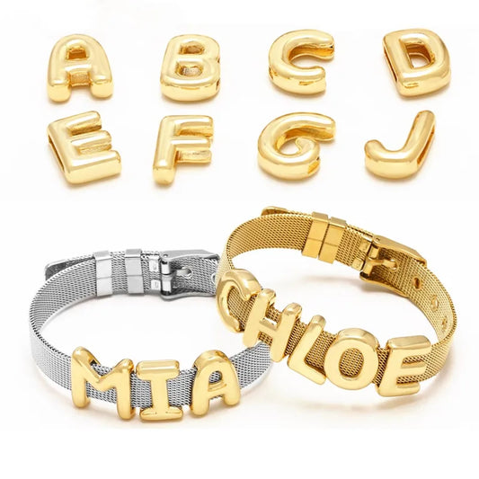 Stylish 18K Gold Plated Plating Letter Bracelets