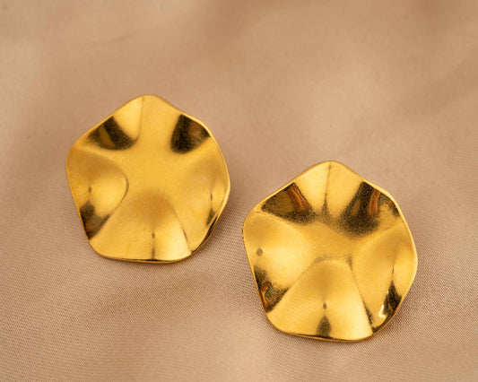 Hexagone Earring - Gold