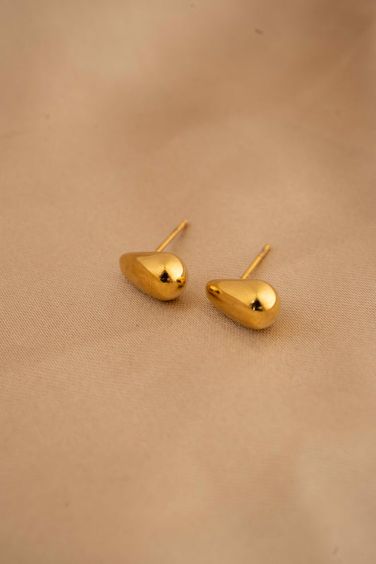 Small Modern Style Geometric Plating 304  8K Gold Plated Ear Studs