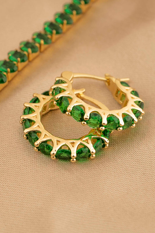 Vintage Green Earrings - Small