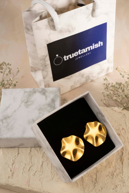 Hexagone Earring - Gold