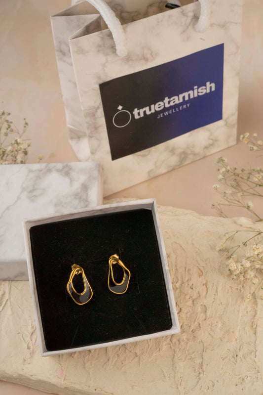 Black studs stainless plating