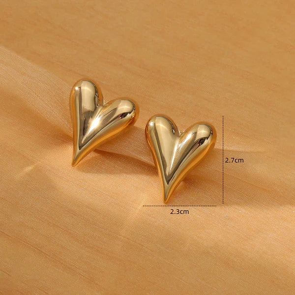 Heart combo Necklace, Earrings and white bangle
