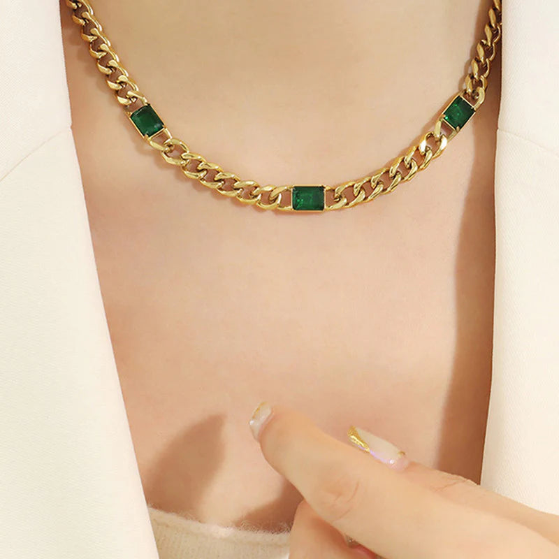 Bossy volume Necklace and Bracelete Set
