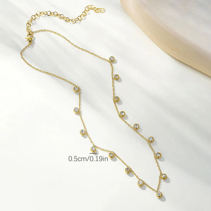 Truetarnish Diamonds Charms chain Necklace