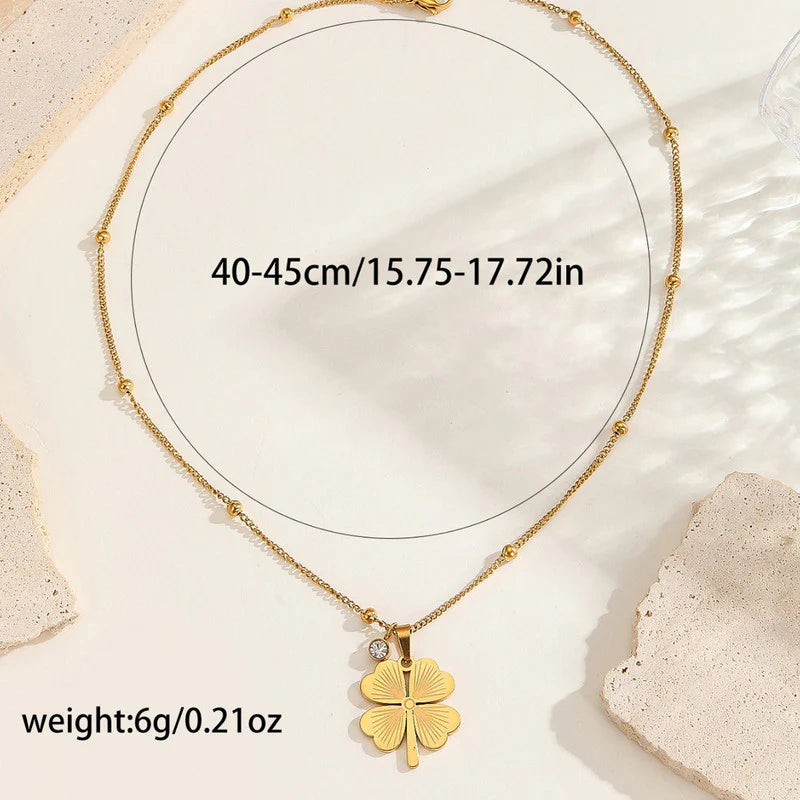 Truetarnish Clover Necklace Set