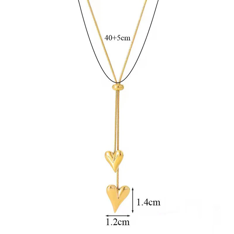 Truetarnish 2 Hearty Necklace