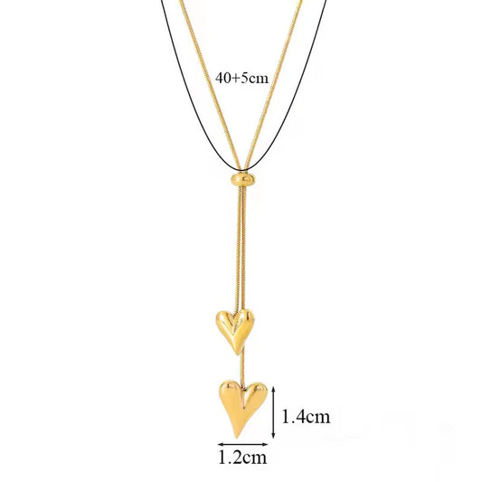 Truetarnish 2 Hearty Necklace