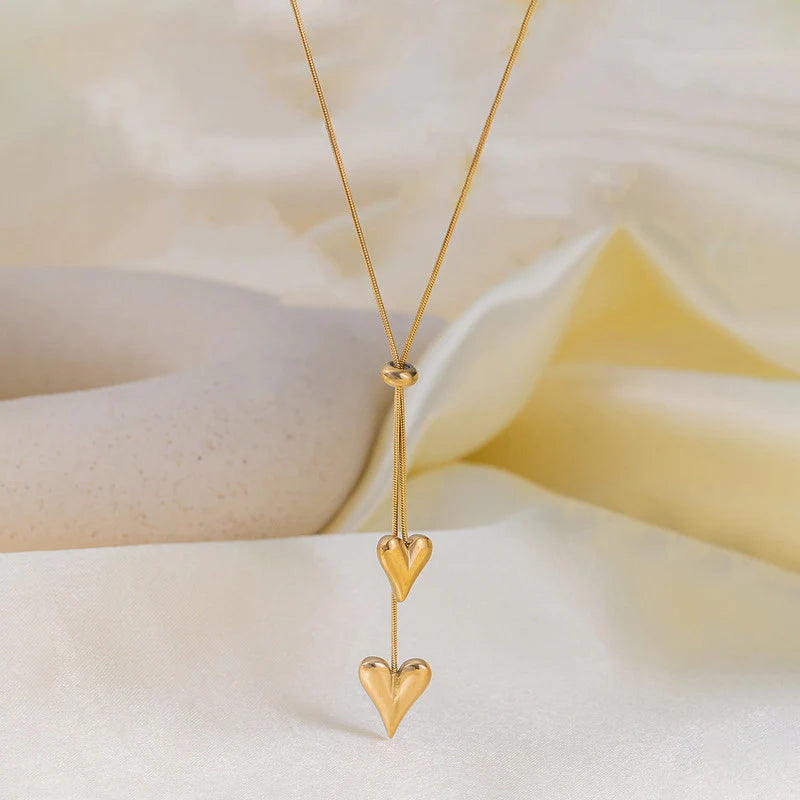 Truetarnish 2 Hearty Necklace