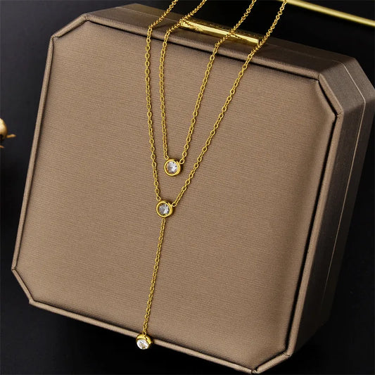 Double Dimmy Layered necklace