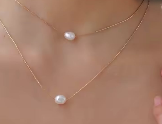 Double layer Pearl Necklace