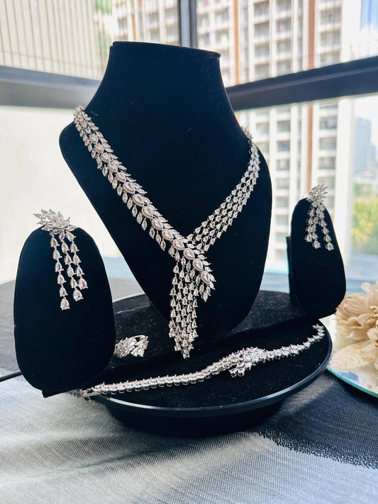 Diamond River Wedding Necklace set