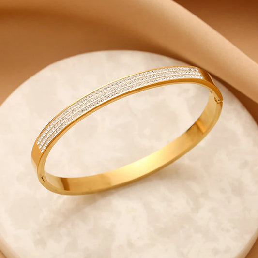 Black Leaf Gold Bracelet | Bangle | Kada