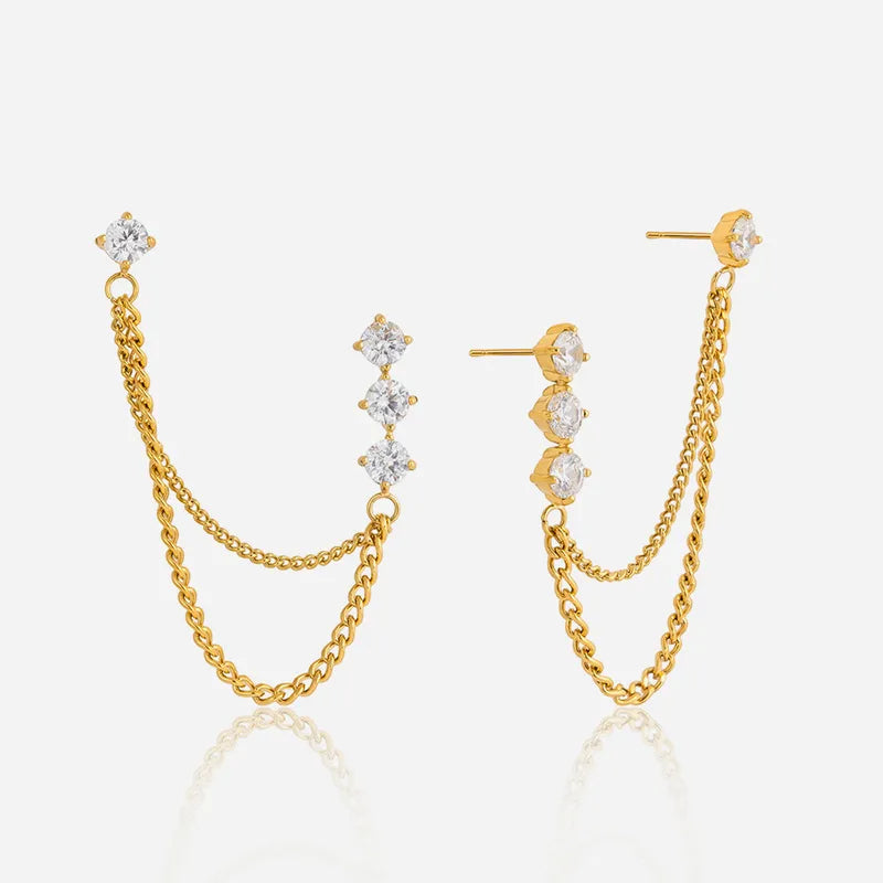 Glam & Class Chain Ear Cuff Earrings