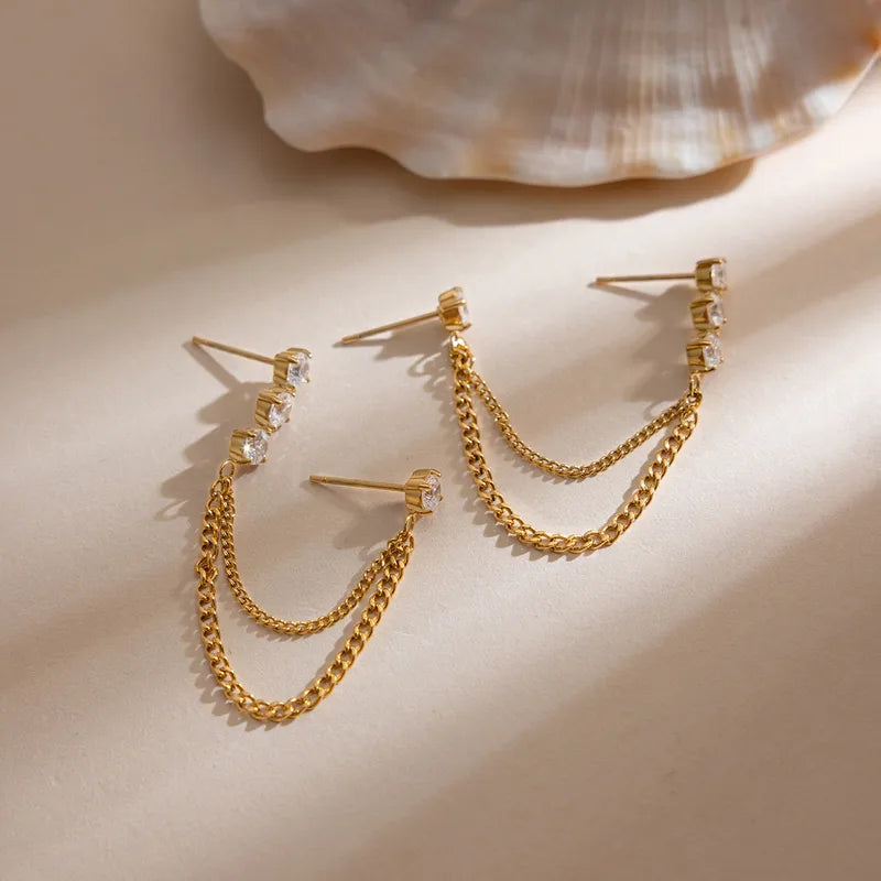 Glam & Class Chain Ear Cuff Earrings