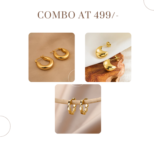 Luxury Queen Offer Combo Necklace Earring hoop and Vintage Ring