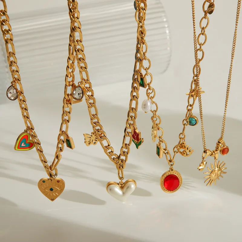 White heart party Necklace