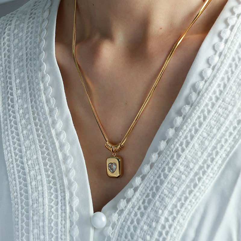 Vintage Shimmy Diamond Necklace