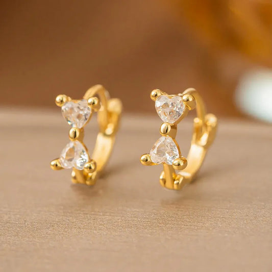 Solitaire Bow Earrings