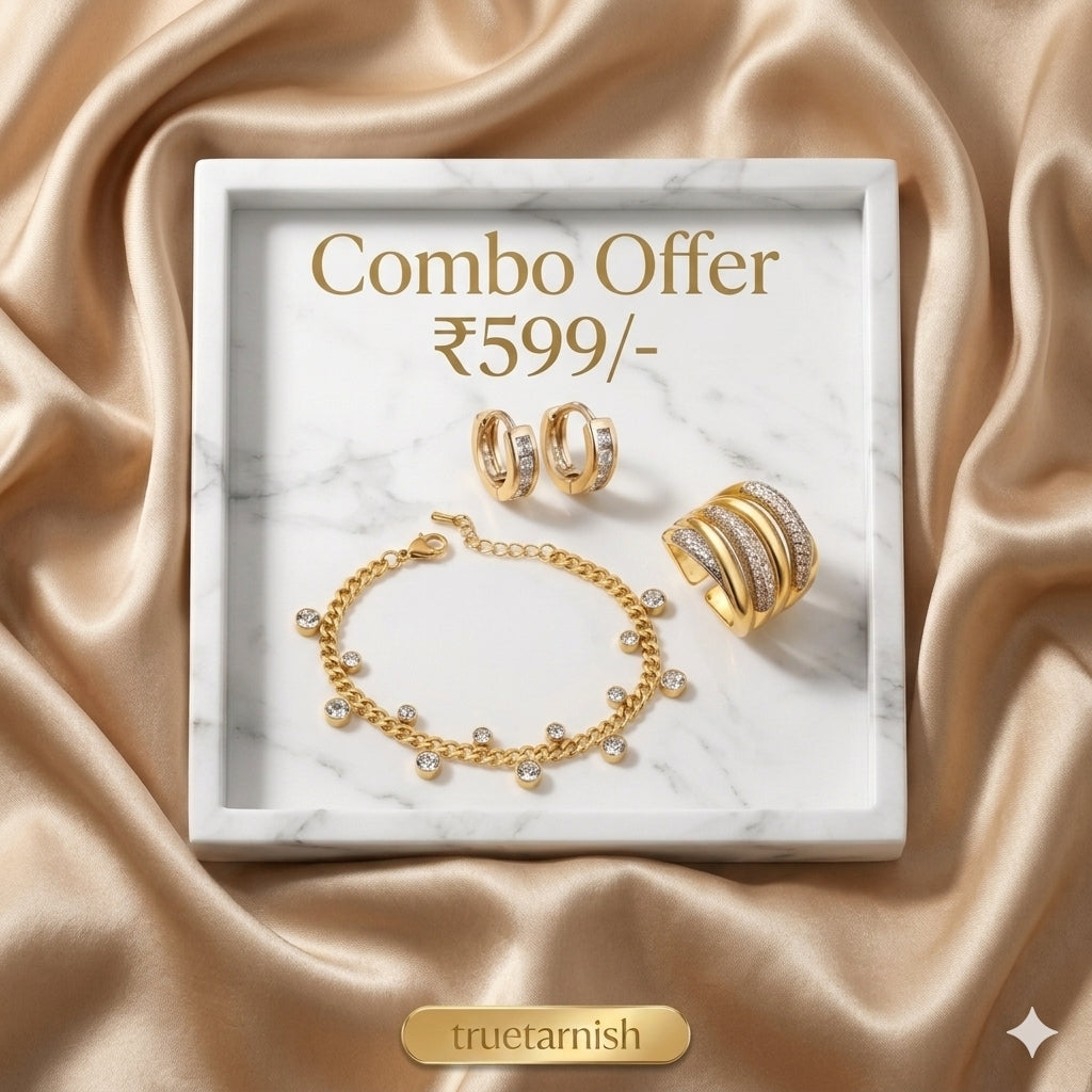 Sophistication Queen Offer Combo Earring, Ring and Bracelet