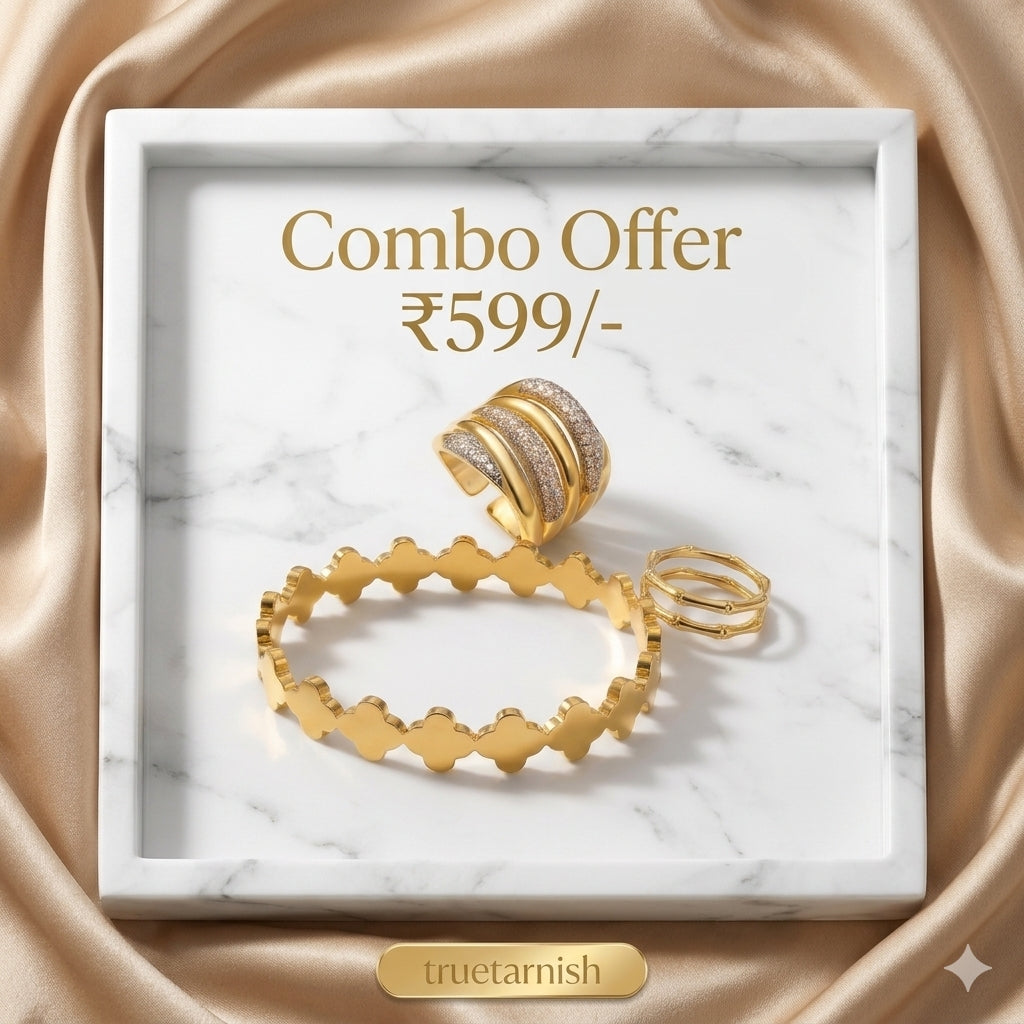 True Quality Combo Bracelet Heavy Ring and office Ring