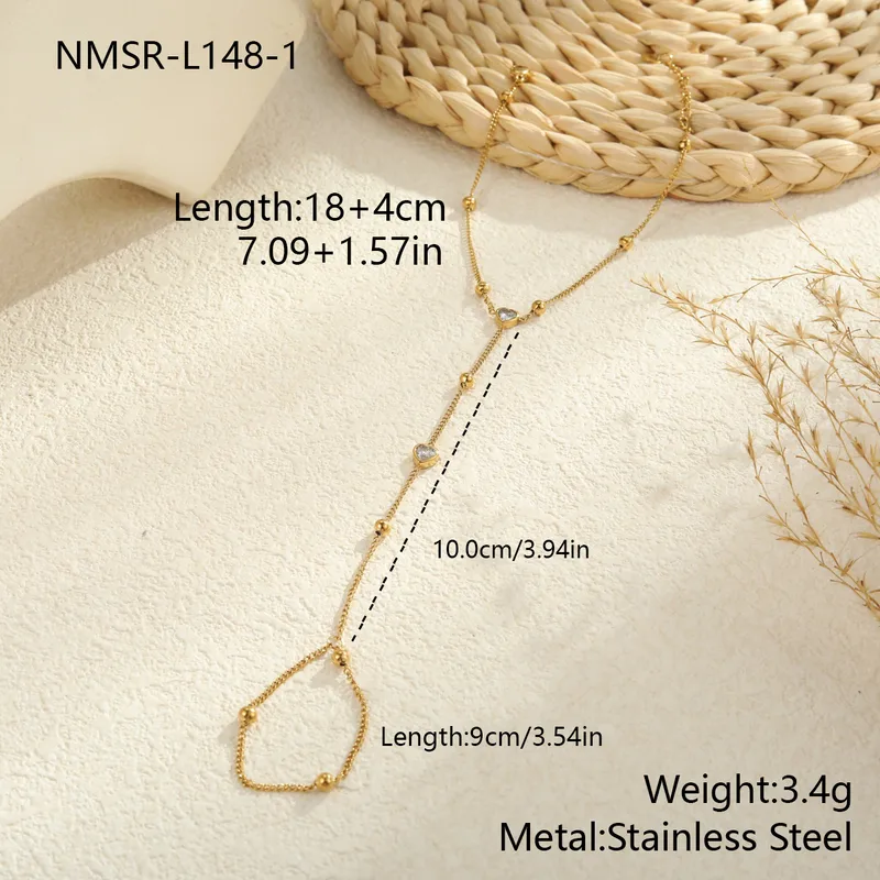Sophisticated Leaf combo Necklace, Earrings and Hand chain