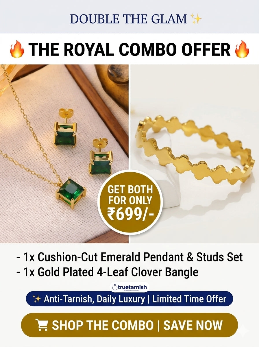 Combo Peacock Necklace set and Anti tarnish Bangle
