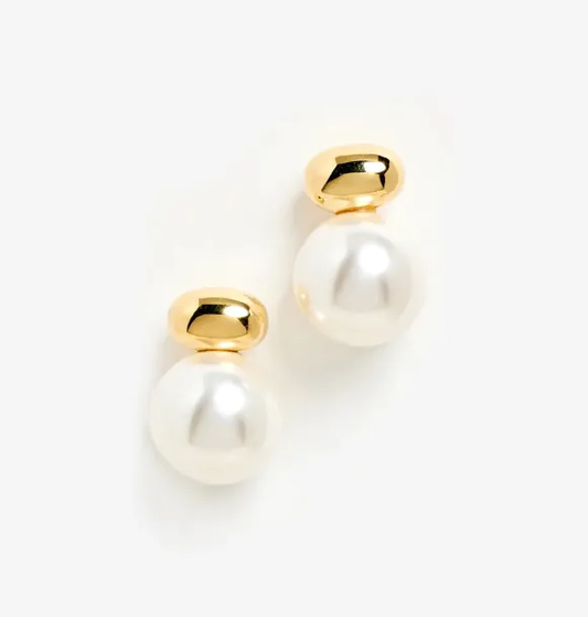 Pearl Alloy Women's Earrings Necklace Set