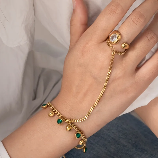 Vintage Finger hand chain Bracelet